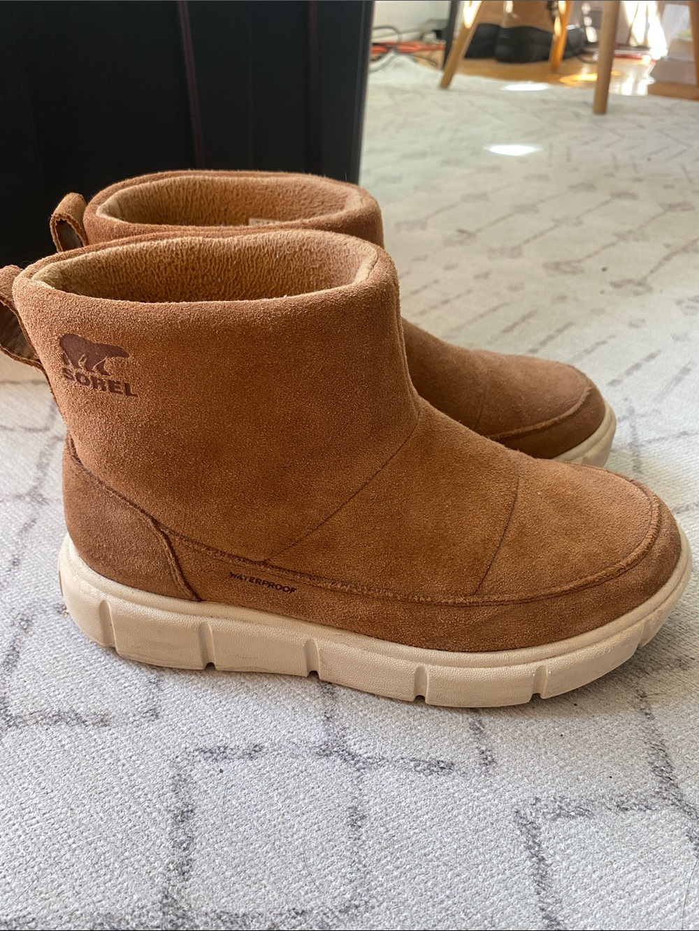 Sorel Kids Brown Suede Waterproof Ankle Boots